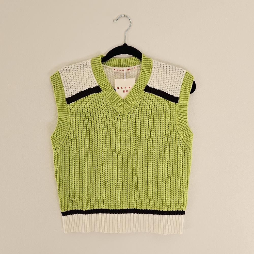 Uniqlo x Marni Lime Green Sweater Vest